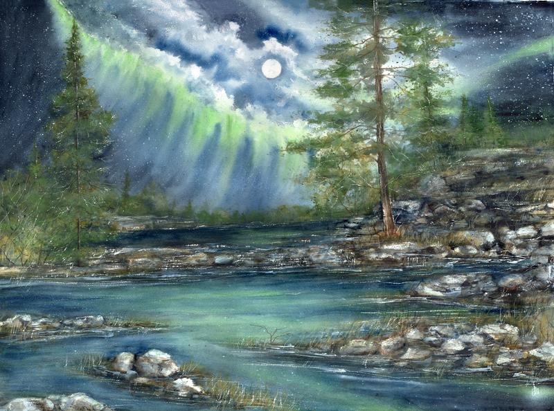 Up north the dance of the Northern lights